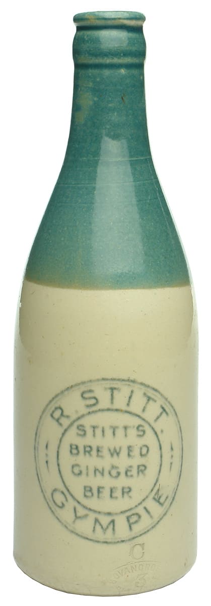 Stitt Gympie Stone Ginger Beer Bottle