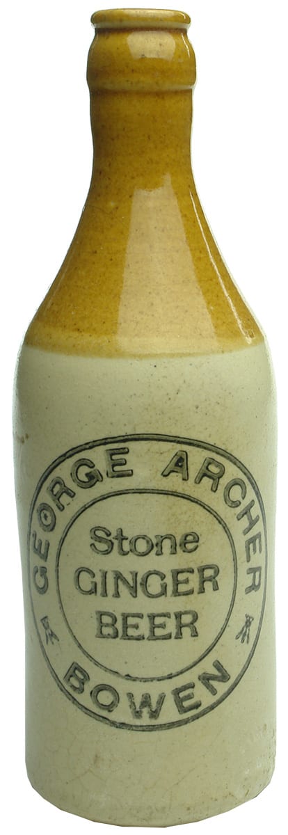 George Archer Bowen Stone Ginger Beer Bottle