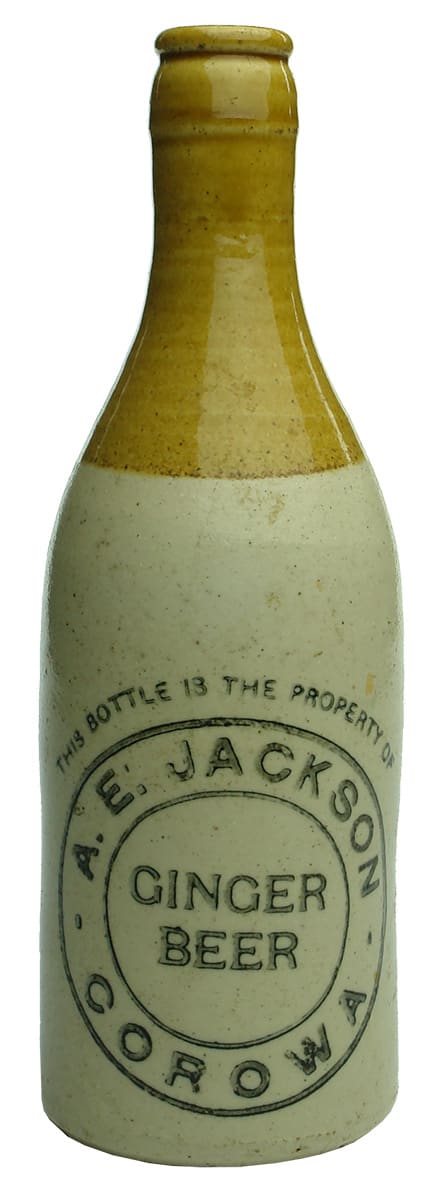 Jackson Corowa Stone Ginger Beer Bottle