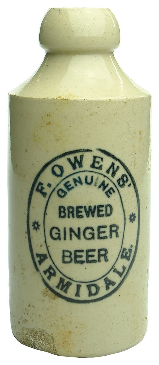 Owens Armidale Stone Ginger Beer Bottle