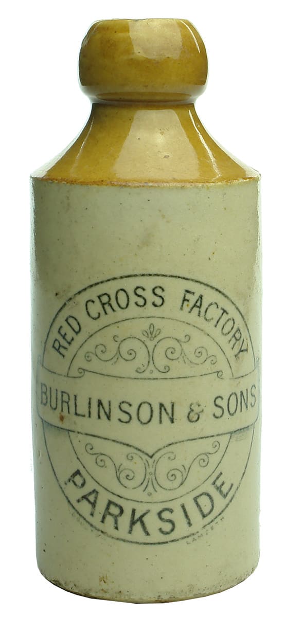 Burlinson Red Cross Parkside Stone Ginger Beer Bottle