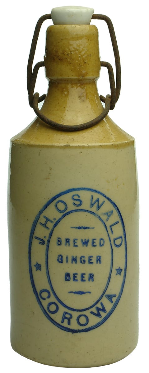 Oswald Corowa Stone Ginger Beer Bottle