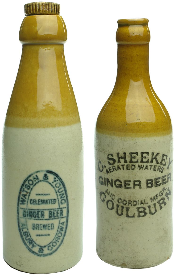 Old Antique Ginger Beer Bottles