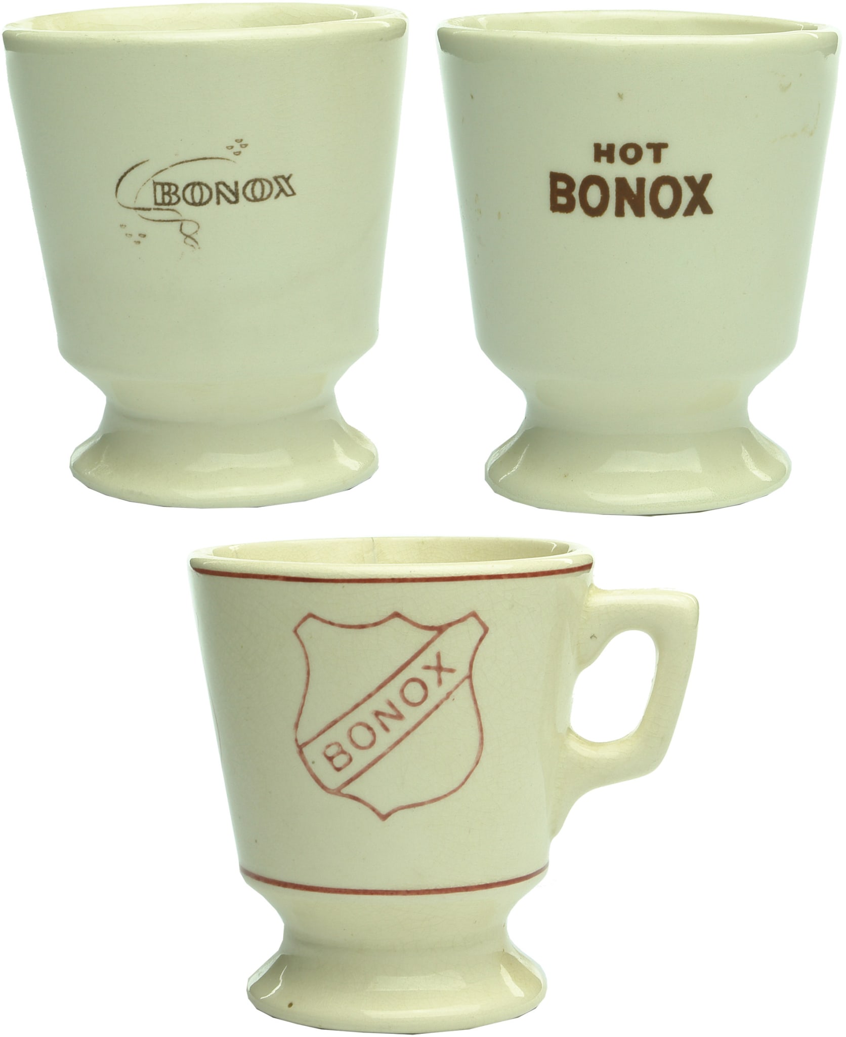 Bonox Antique Advertising Mugs