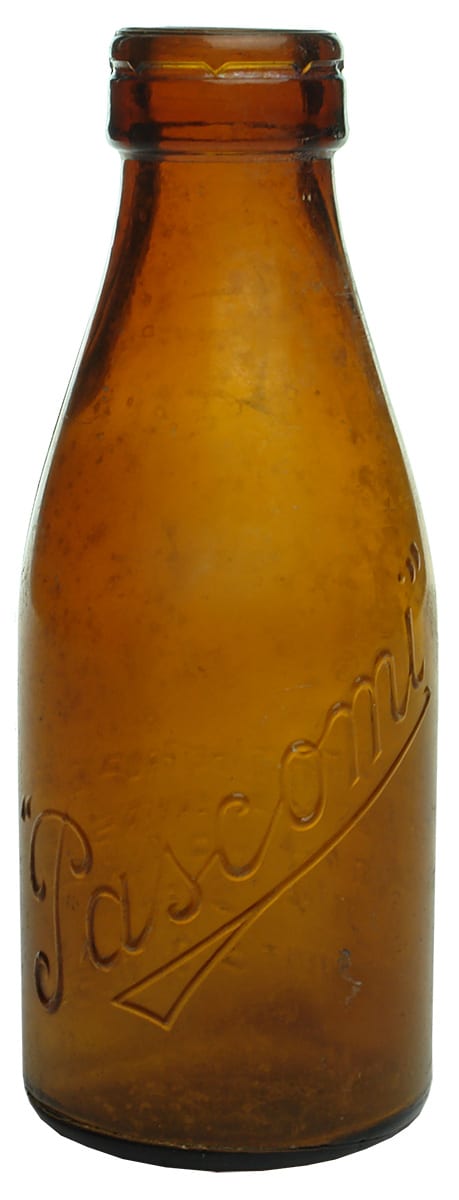 Pascomi Amber Glass Milk Bottle