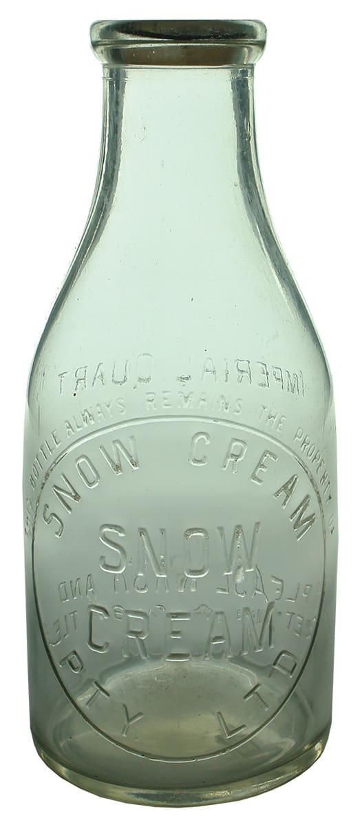 Snow Cream Milk Bottle