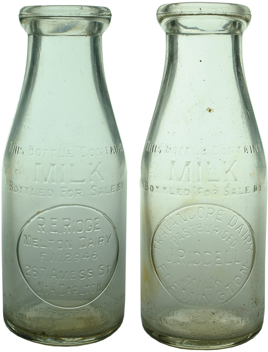 Old Vintage Milk Bottles