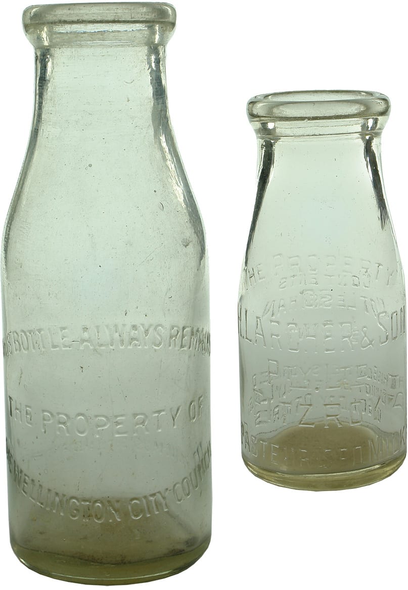 Old Vintage Milk Bottles