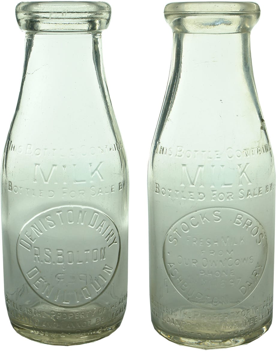 Old Vintage Milk Bottles