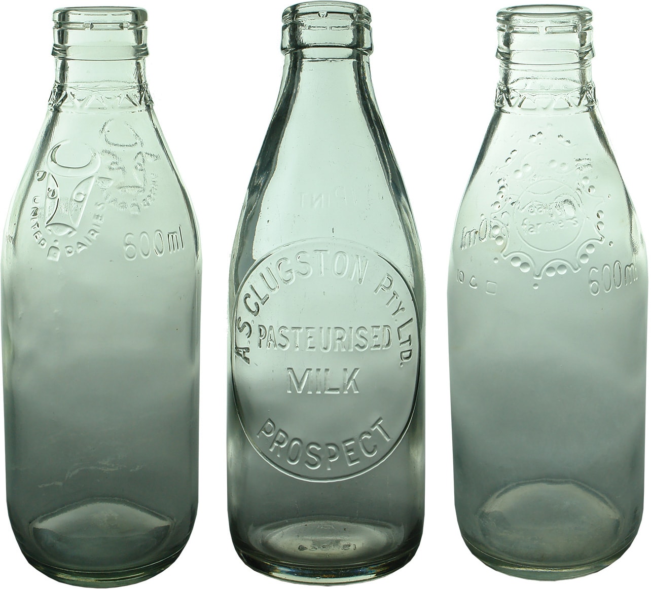 Old Vintage Milk Bottles