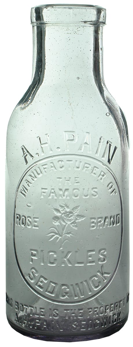 Pain Sedgwick Rose Pickle Bottle