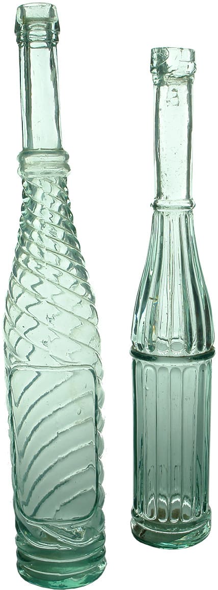 Old Antique Salad Oil Bottles