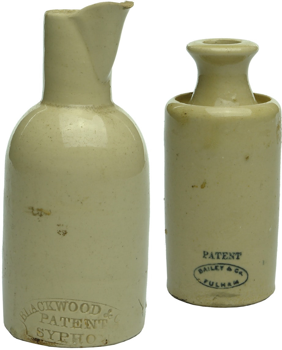 Old Stoneware Ink Bottles