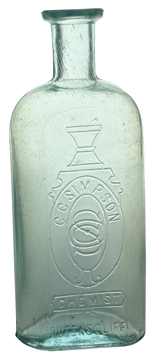 Simpson Queenscliff Antique Chemist Bottle