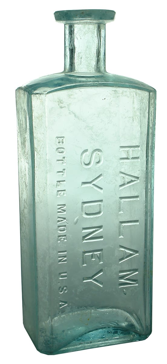 Hallam Sydney Antique Chemist Bottle