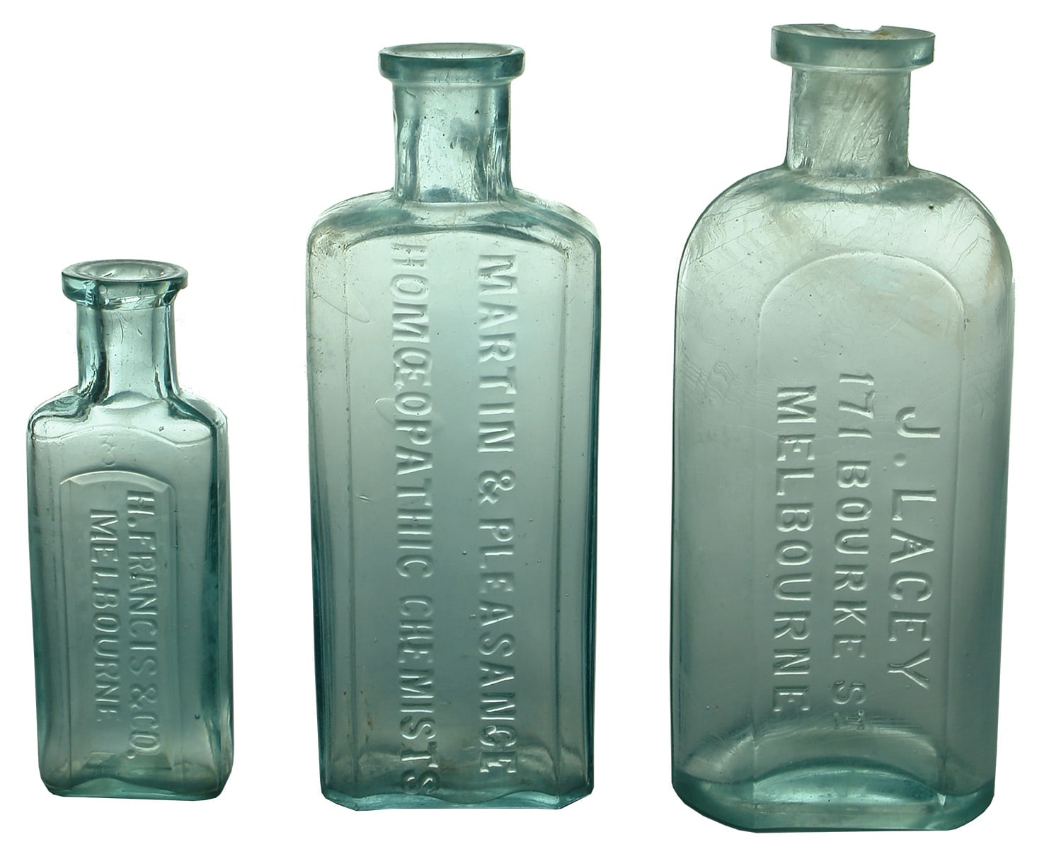 Antique Old Chemist Prescription Bottles Cures