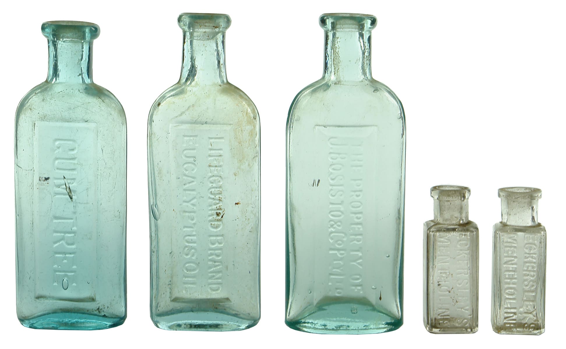 Old Antique Eucalyptus Oil Bottles