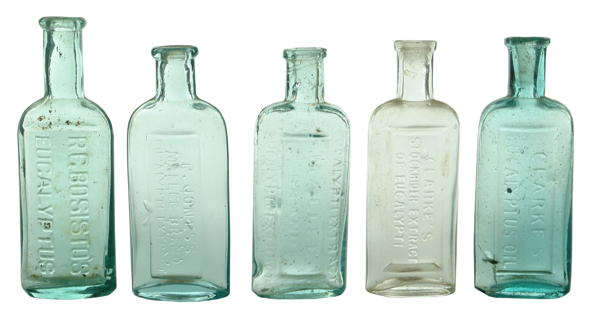 Old Antique Eucalyptus Oil Bottles