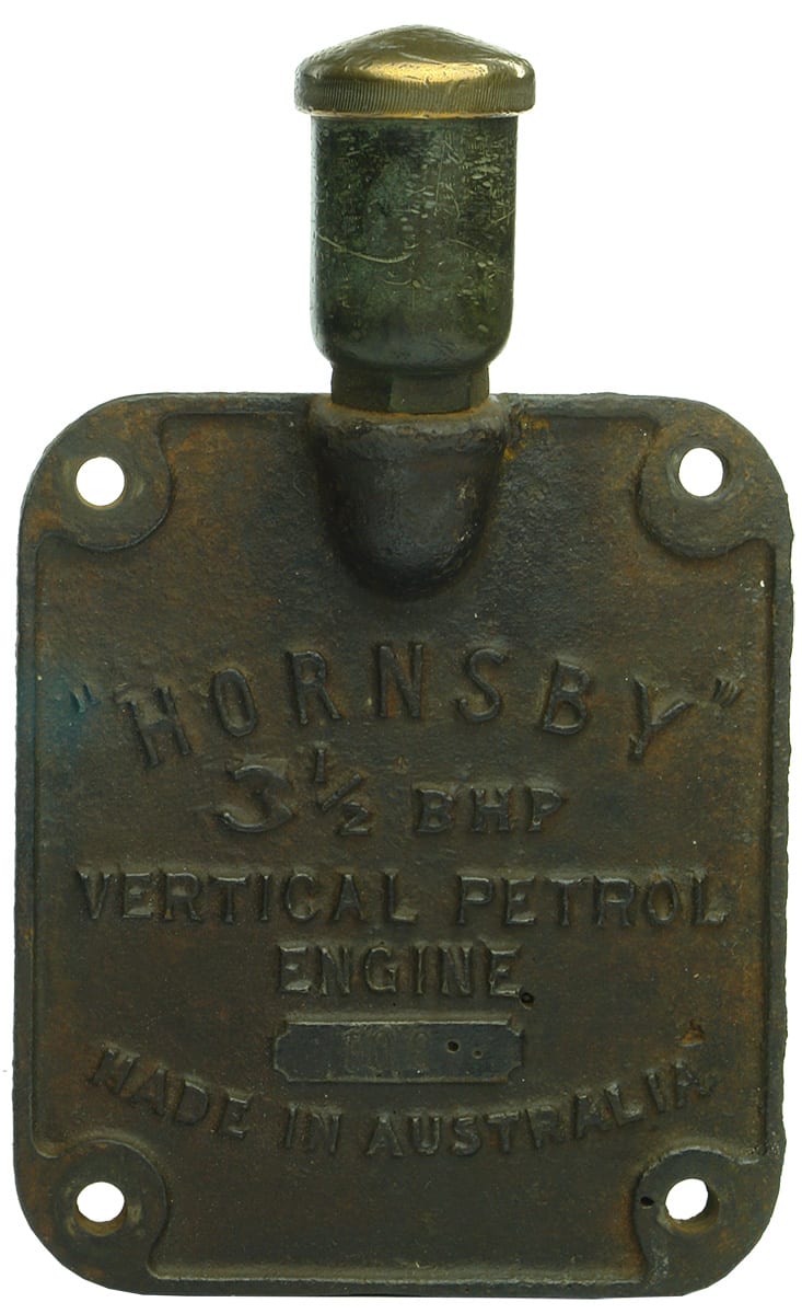 Hornsby Engine Name Plate