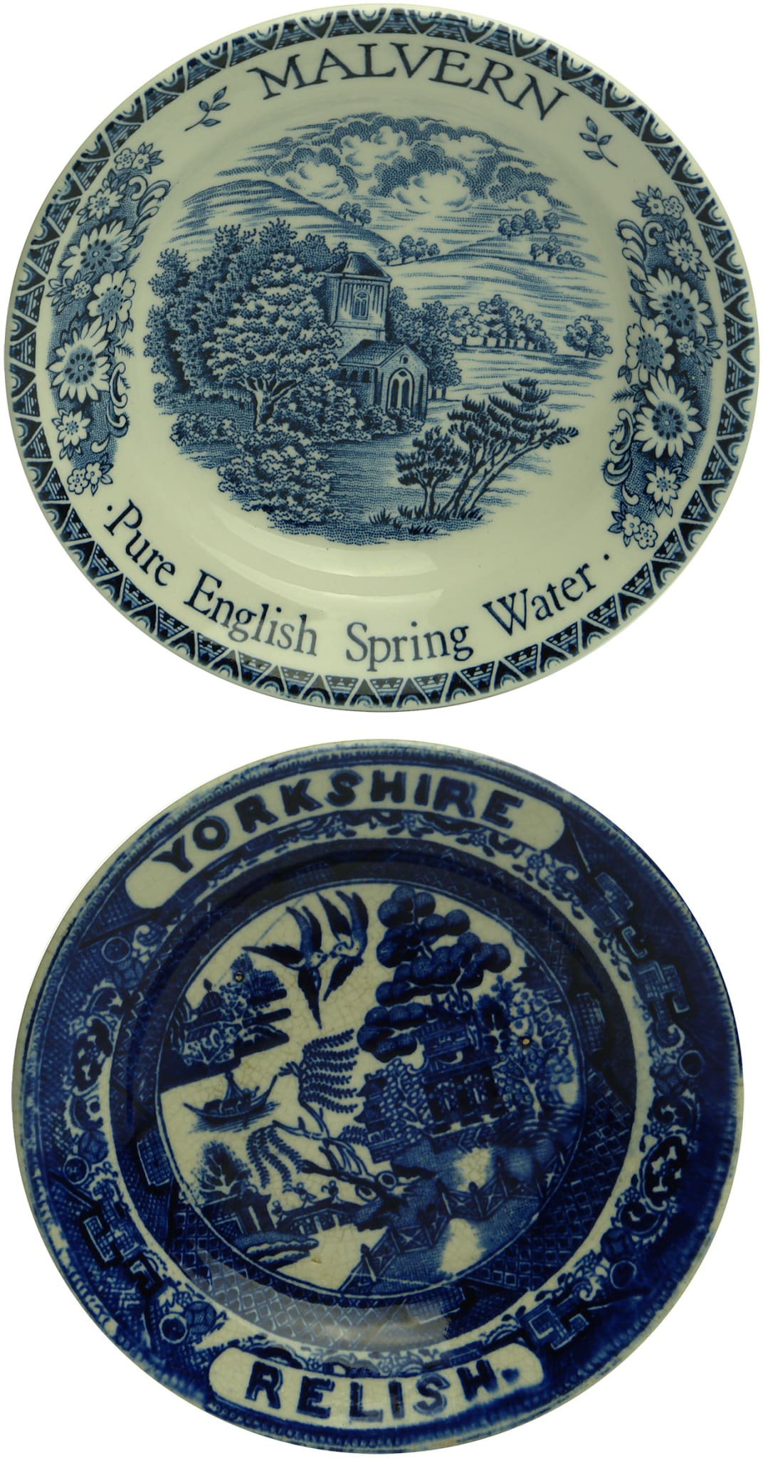 Old Willow Pattern Advertising Change Trays