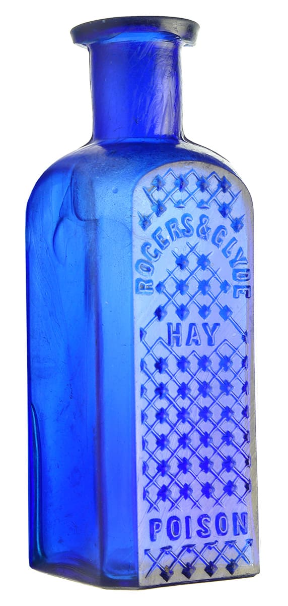 Rogers Glyde Hay Blue Poison Bottle