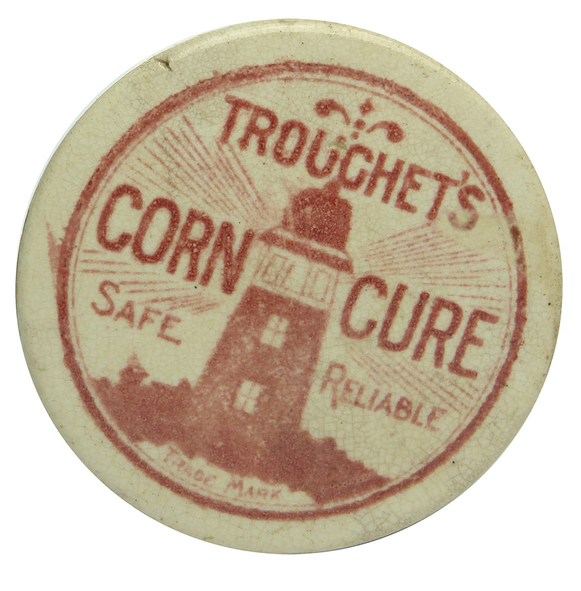 Trouchet's Corn Cure Antique Pot Lid