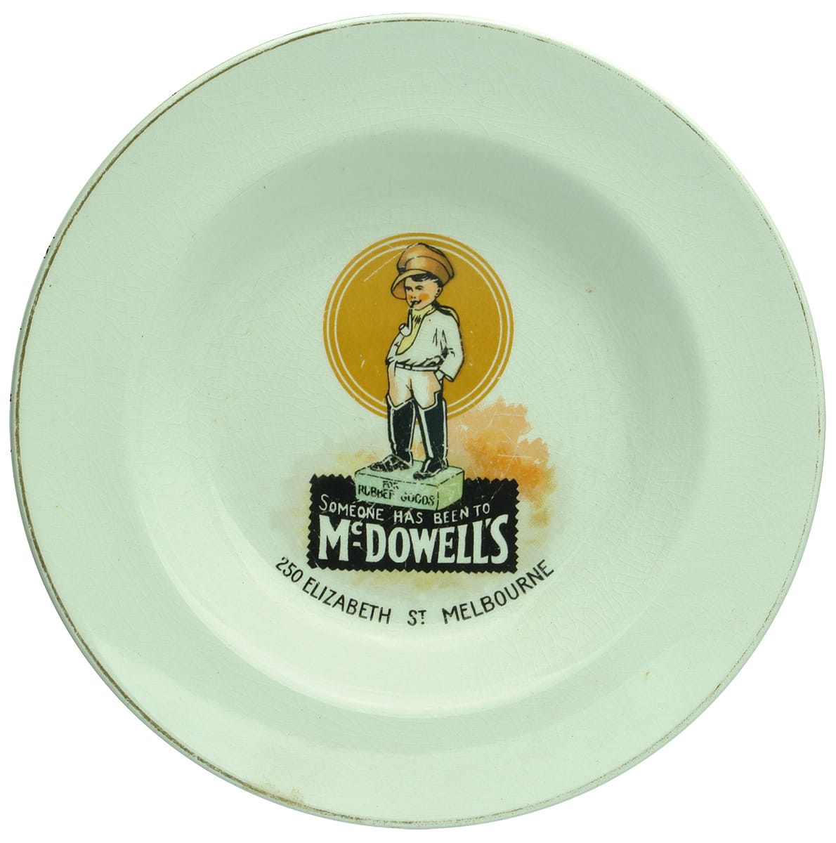 McDowells Elizabeth Street Melbourne Plate
