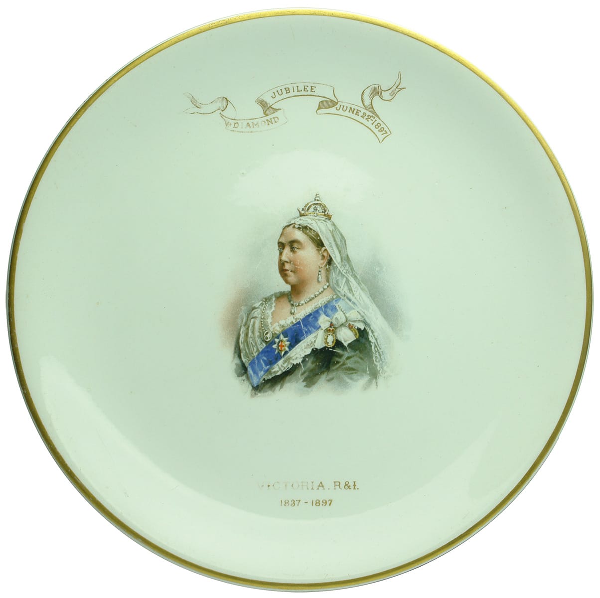 Queen Victoria Diamond Jubilee 1897 Plate