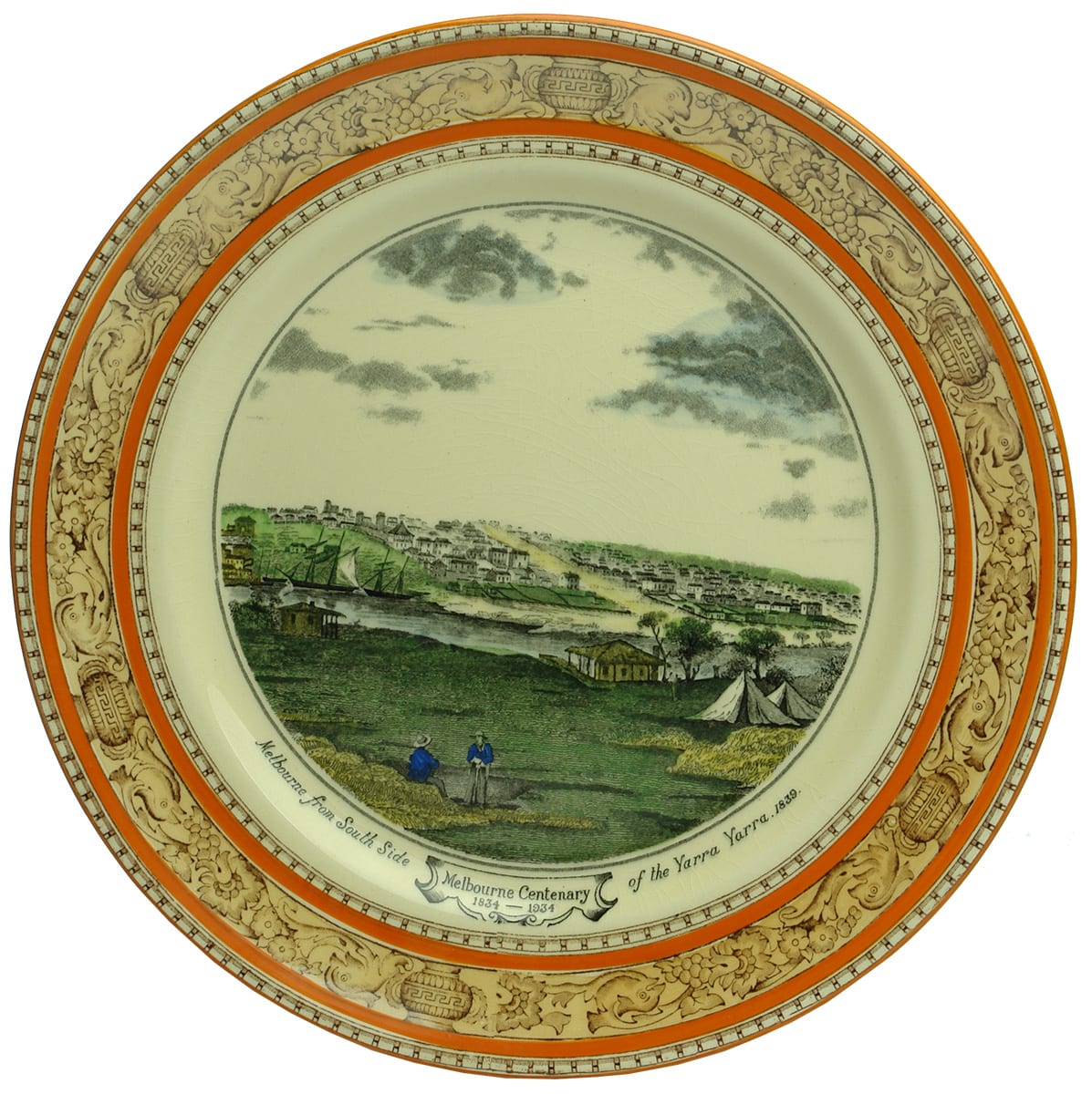 Melbourne Centenary Commemorative Plate