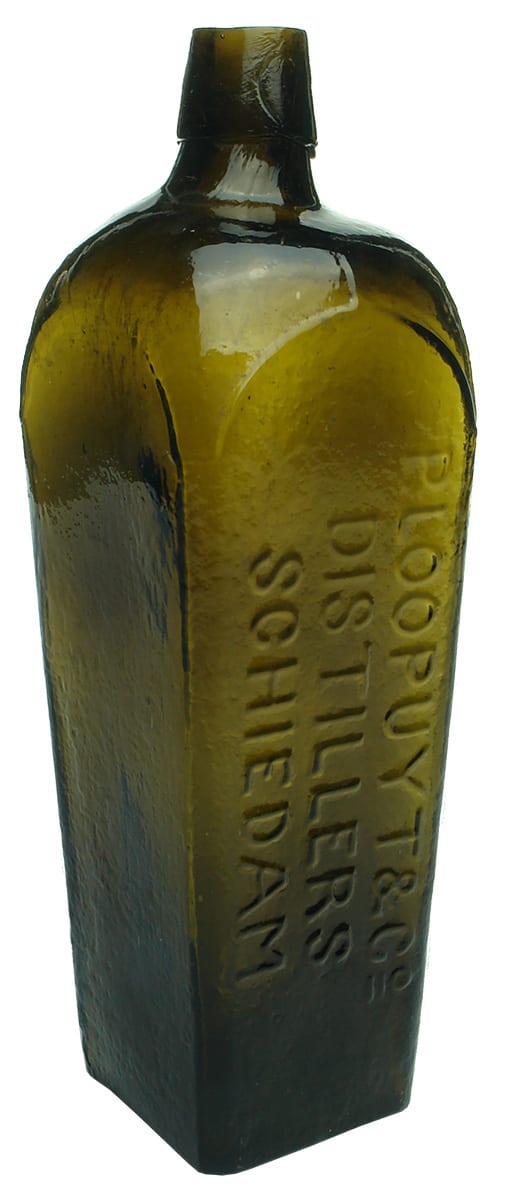 Loopuyt Distillers Schiedam Antique Gin Bottle