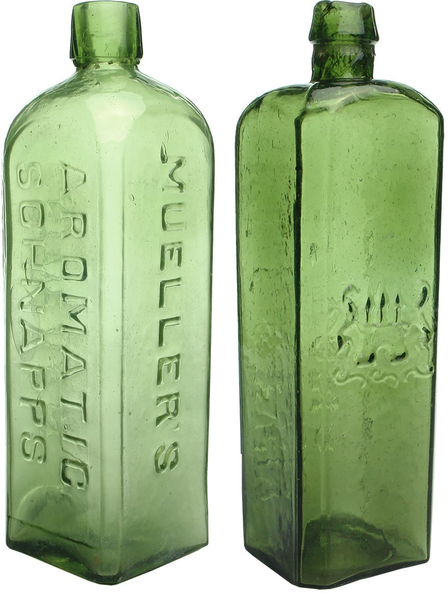 Old Antique Schnapps Bottles