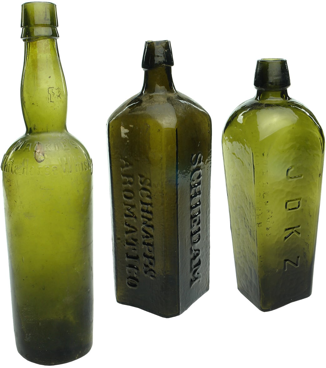 Old Antique Spirit Bottles
