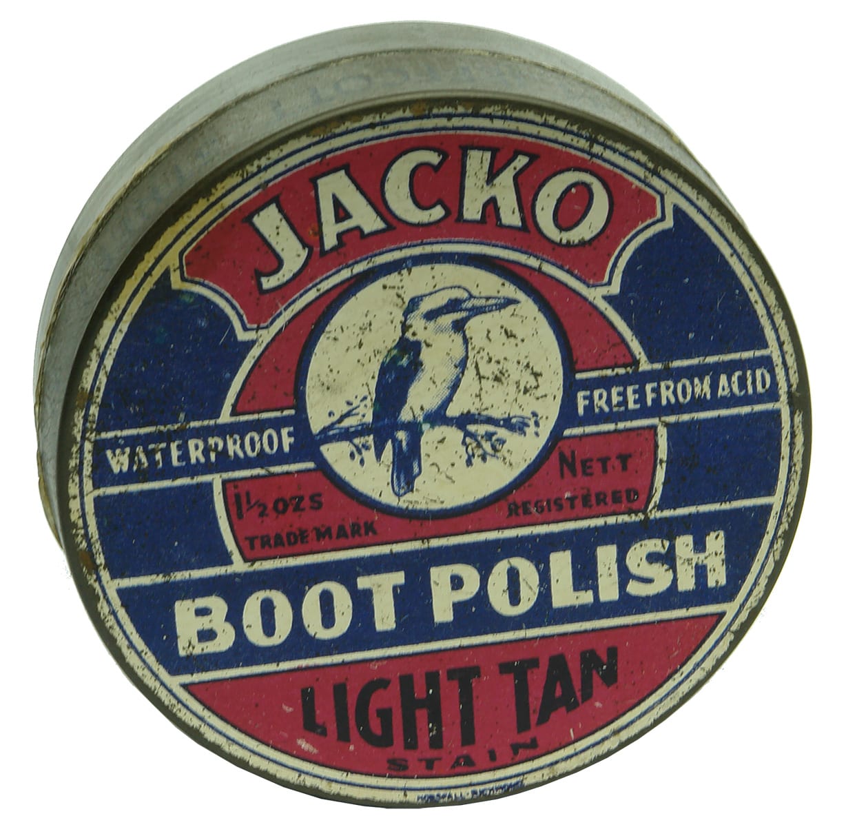 Jacko Boot Polish Kookaburra Tin