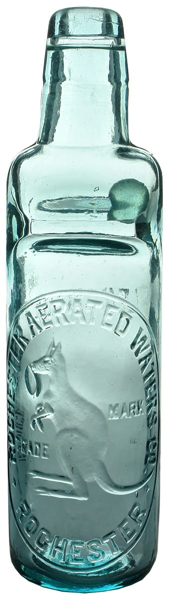 Rochester Aerated Waters Lemonade Codd Marble Bottle