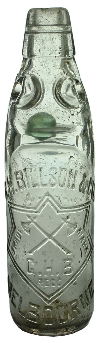 Billson Melbourne Soda Water Codd Marble Bottle