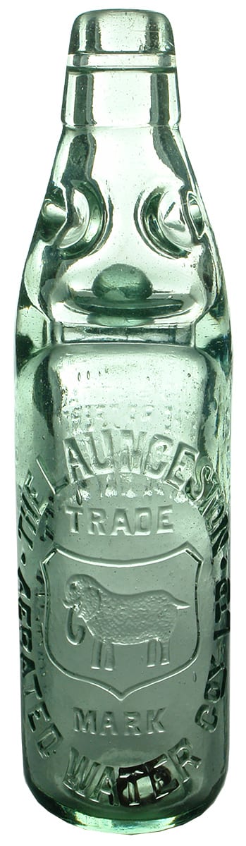 Launceston Aerated Water Codd Marble Bottle