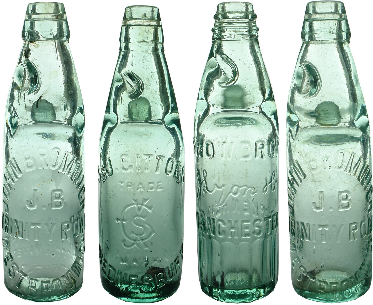 Old Antique Codd Marble Soft Drink Bottles