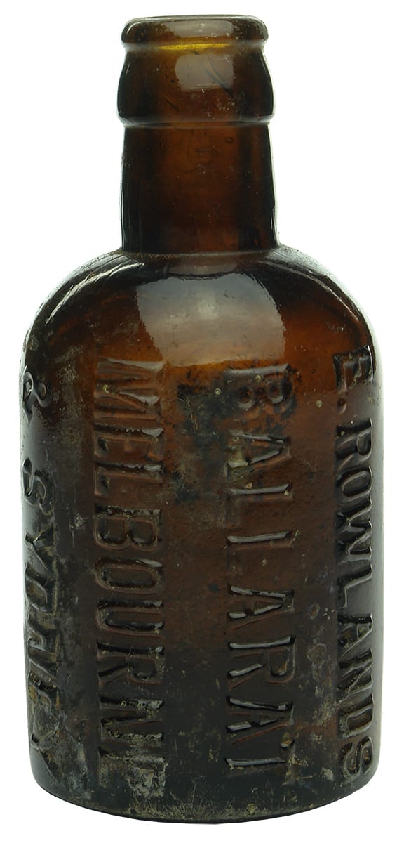 Rowlands Ballarat Melbourne Sydney Crown Seal Seltzer Bottle