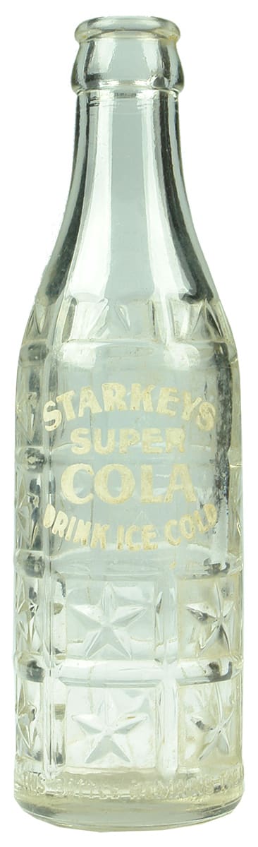 Starkeys Super Cola Sydney Old Crown Seal Soft Drink Bottles