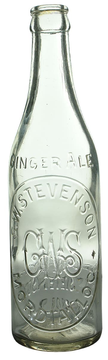 Stevenson Mordialloc Ginger Ale Crown Seal Bottle