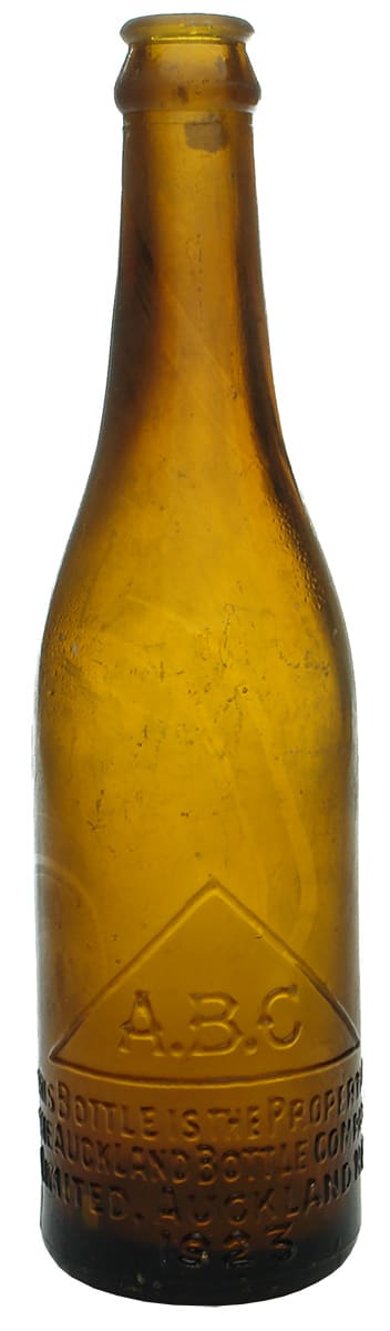 Auckland Bottle Company Beer Bottle