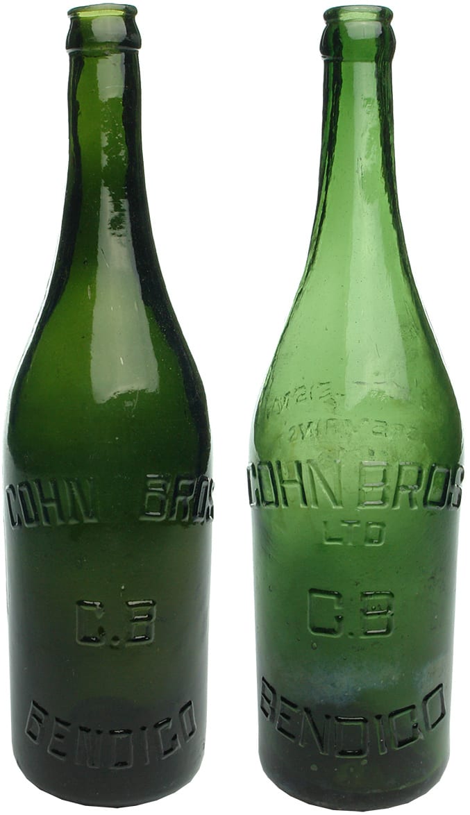 Cohn Bros Bendigo Crown Seal Beer Bottles