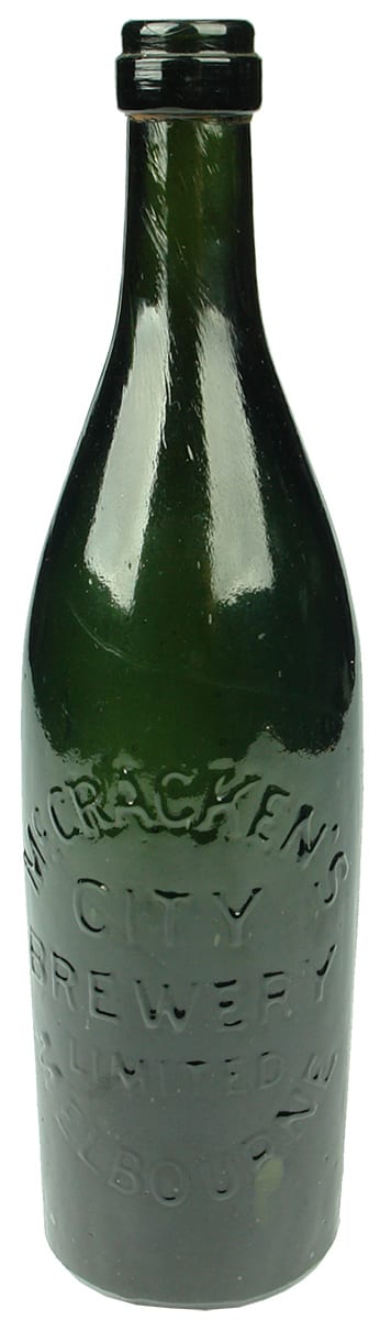 McCracken's City Brewery Melbourne Antique Beer Bottle