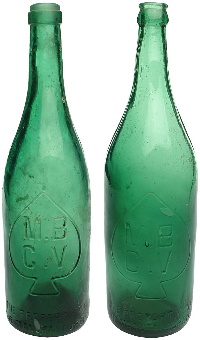 Antique MBCV Beer Bottles