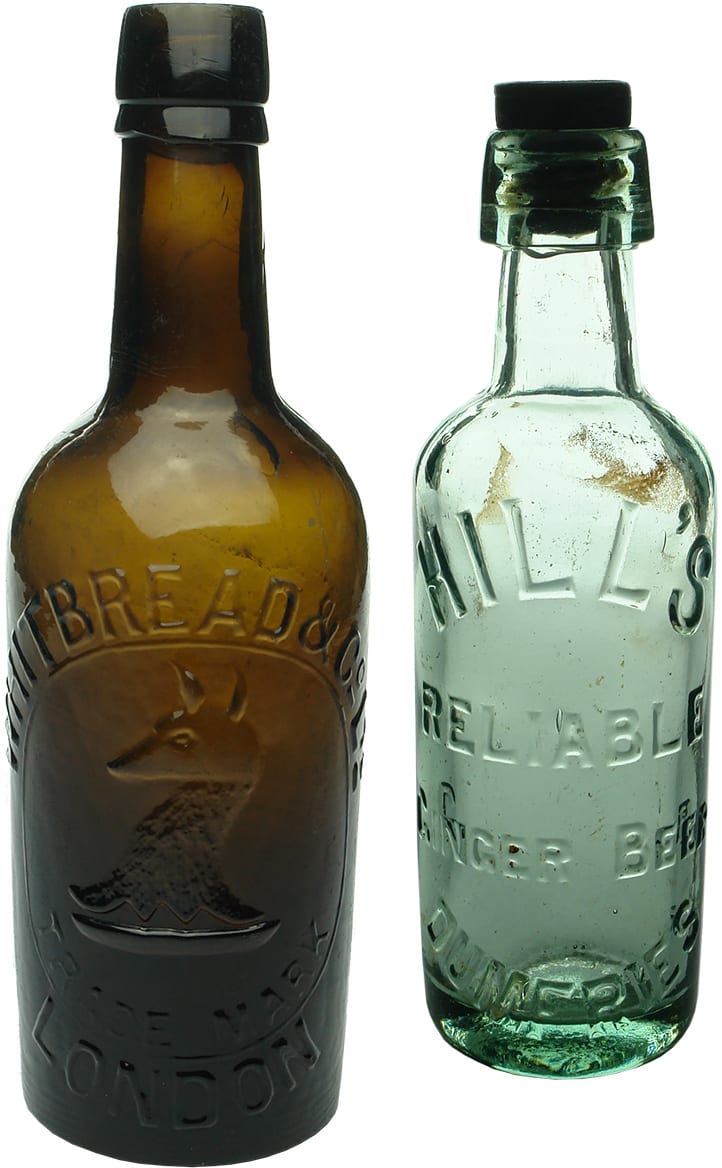 Antique Old Beer Bottles