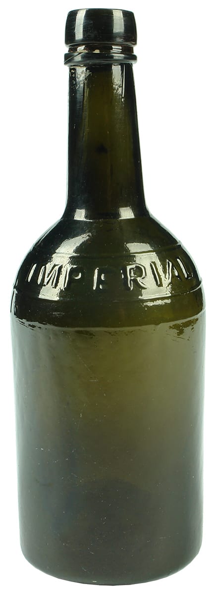 Imperial Black Glass Bottle