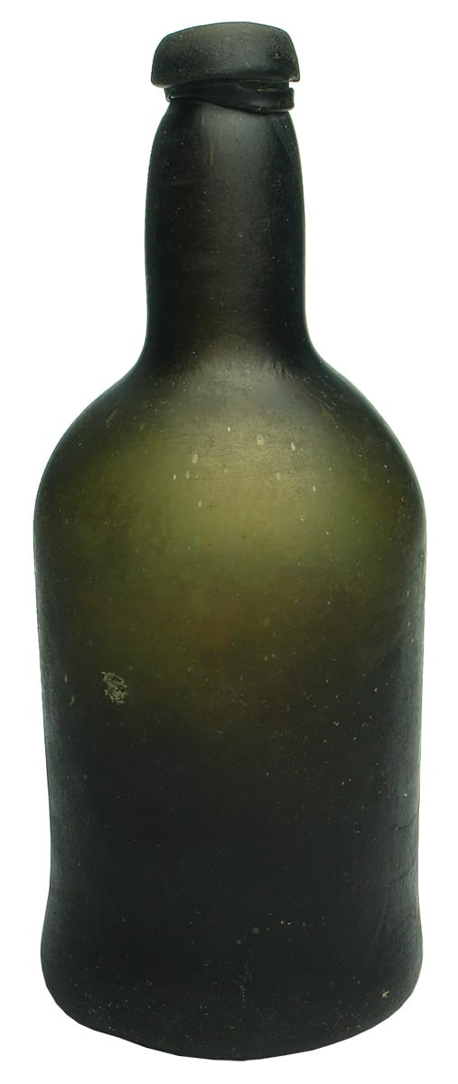 Black Glass Mallet Bottle