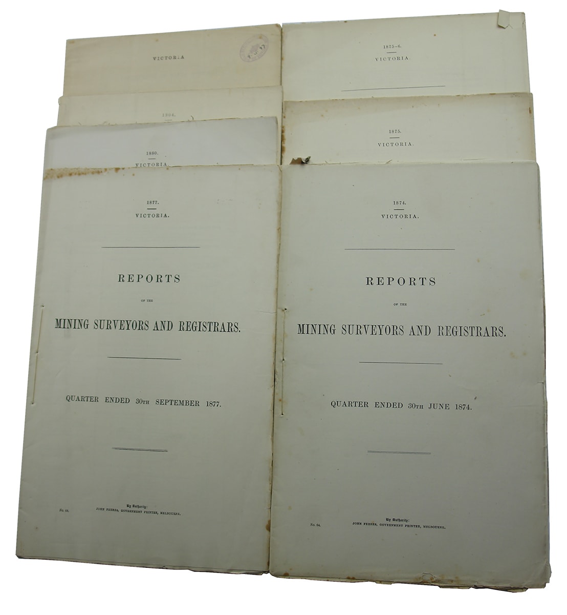 Early Victorian Mining gold reports