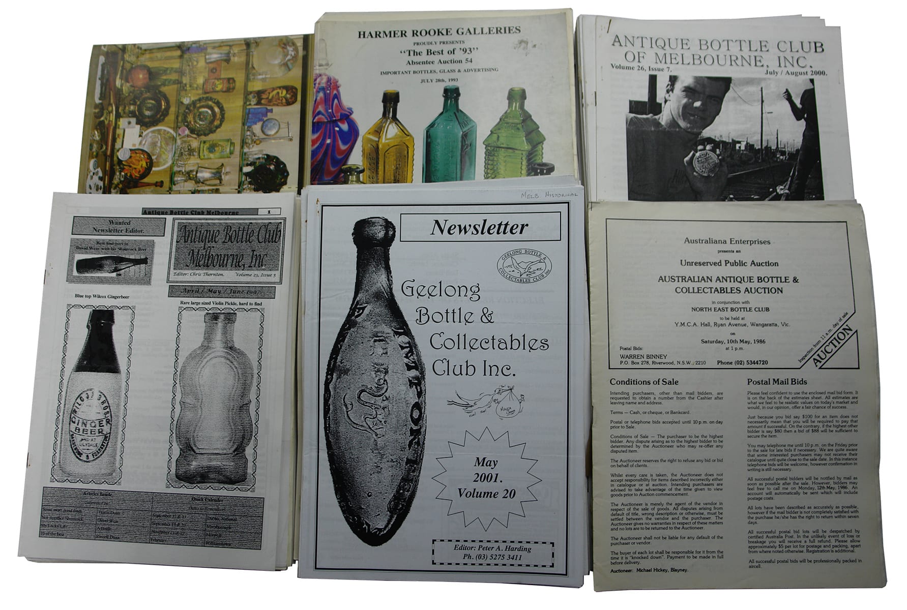 Bottle Collecting Magazines Auction Catalogues