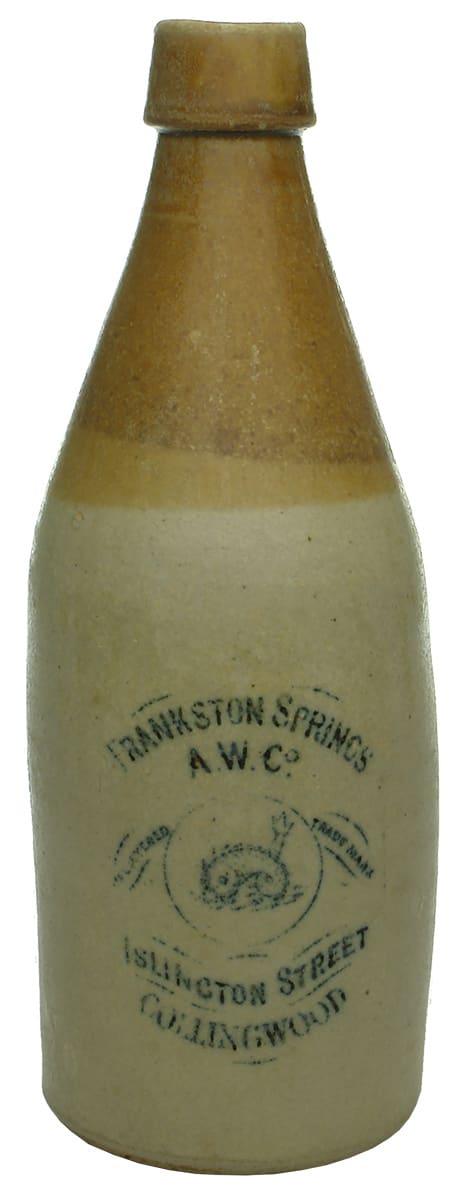 Frankston Springs Collingwood Ginger Beer Bottle
